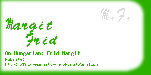 margit frid business card